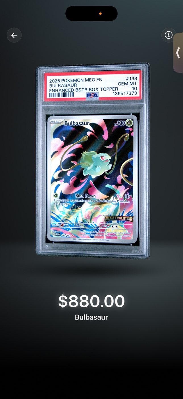 Bulbasaur #133 — PSA 10