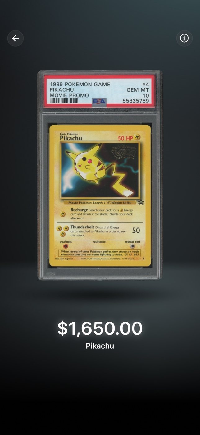 Pikachu Movie Promo #4 — PSA 10